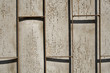 Iron bars in front off pealing wall