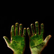green hands
