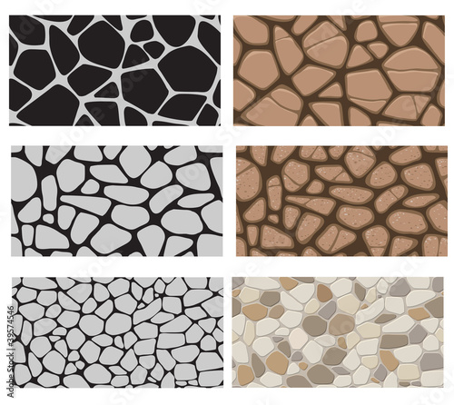 Vector: Runner stones. Endless pattern. Runner stones. Endless pattern.