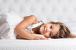 Cute girl lying