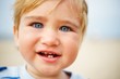 Beautiful baby portrait outdoors