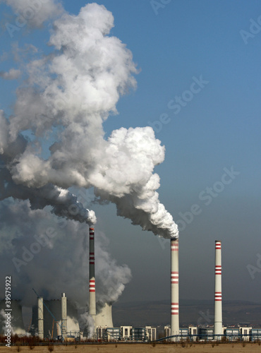 Photo: huge smoke from coul power plant huge smoke from coul power plant
