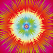 Star explosion producing a optical illusion of movement