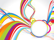 abstract colorful background with circle