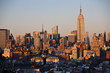 Foto: Skyline von Manhattan, New York City im Sonnenuntergang Skyline von Manhattan, New York City im Sonnenuntergang