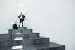 Portrait of businessman on platform