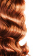 Red Hair over white