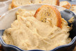 Close up hummus dip