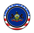 america pennsylvania button