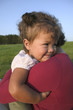 Young girl hugging mother