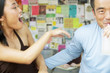 Couple laughing together