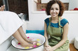 Portrait of female pedicurist