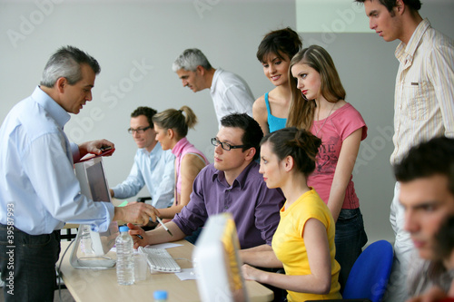 Photo: businesspeople on an education training businesspeople on an education training