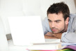 Man doing computer work