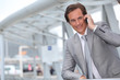 Businessman on mobile phone