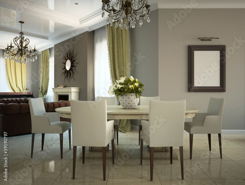 Illustration: Part of the living-room in the country-house Part of the living-room in the country-house