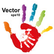 Vector Conceptual Hands Painted