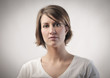 Serious woman
