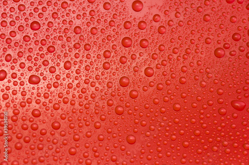 Photo: Water drops on glass Water drops on glass