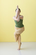 Young woman practicing yoga