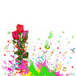 bouquet of roses as a gift