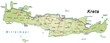 Insel Kreta in gruen