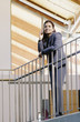 Female executive on mobile