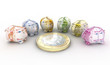 tirelires et euros