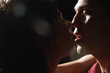 Young couple kissing