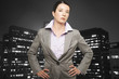 Businesswoman posing for the camera