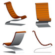 wooden 3d chairs