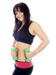 Happy Teenager Lifting Weights.Model Released