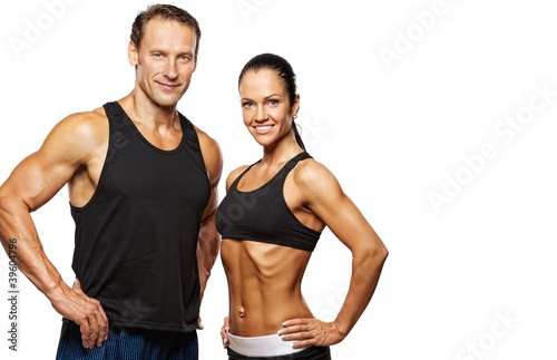 Photo: Beautiful athletic couple. Beautiful athletic couple.