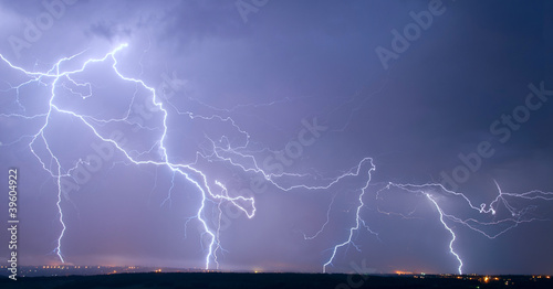 Photo: Many big lightning Many big lightning