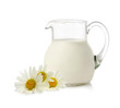 Fresh milk and camomiles
