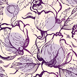 Seamless floral pattern with roses