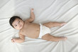 Full length portrait of baby in diaper