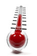 rotes Thermometer