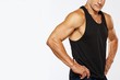 Man's muscular body.