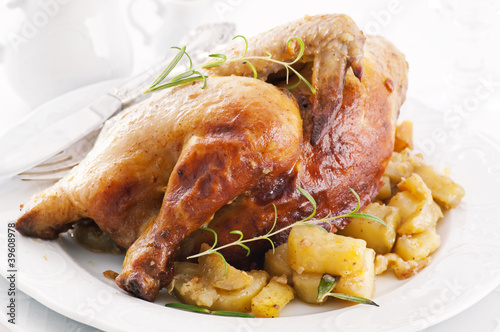 Photo: Hähnchen geröstet Hähnchen geröstet