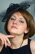 woman in a hat
