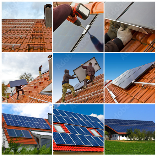 Photo: Solarzellemontage - Arbeitsablauf Solarzellemontage - Arbeitsablauf