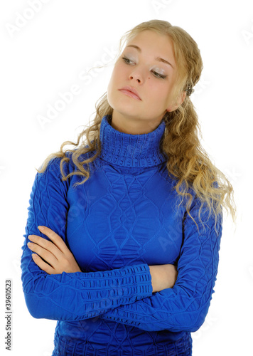 Photo: The young woman. The young woman.