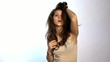 Video: Sexy woman looking, posing, dansing and smiling Sexy woman looking, posing, dansing and smiling