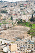 ancient Roman theater in Amman , Jordan
