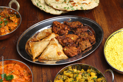 Photo: Indian Samosas and Bhajis Indian Samosas and Bhajis