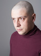 Portrait of a bold man