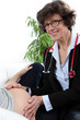 Doctor consulting with a pregnant woman