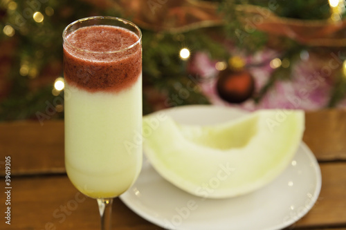Photo: Fruit Smoothie with Honeydew Melon Fruit Smoothie with Honeydew Melon