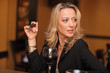 Photo: Woman smoking a cigar Woman smoking a cigar